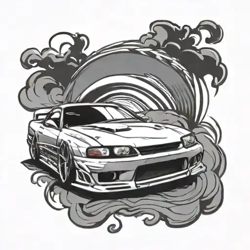 Nissan Silvia S14 Drifting Car