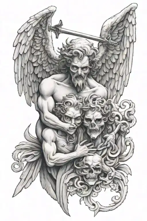 Angels & Demon Holding