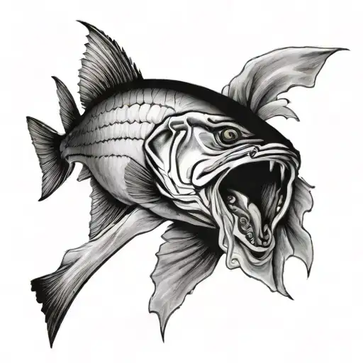 Snook Eating Mullet Realism