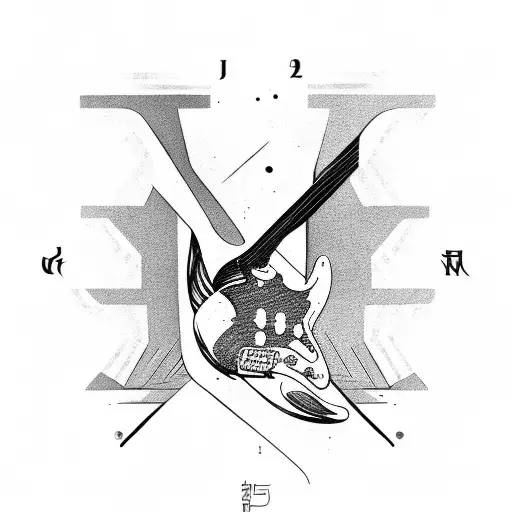 Guitar Shape With Names