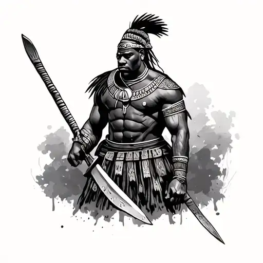 African Warrior Soldier