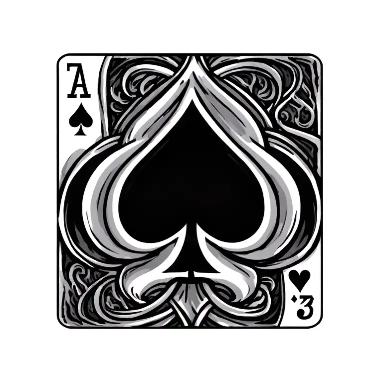 Ace Of Spades With 333