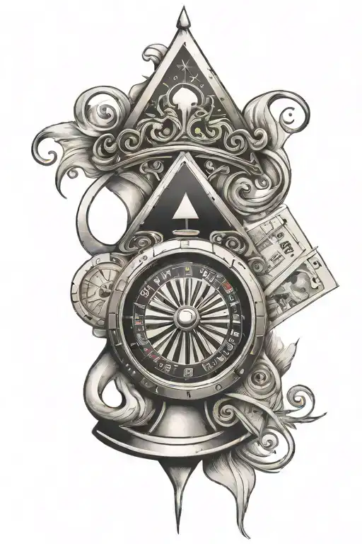 Roulette Wheel Newspaper Mercedes Ace Of Spade Gangster 2 Face