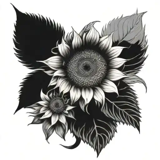 Sunflower Grave Stone