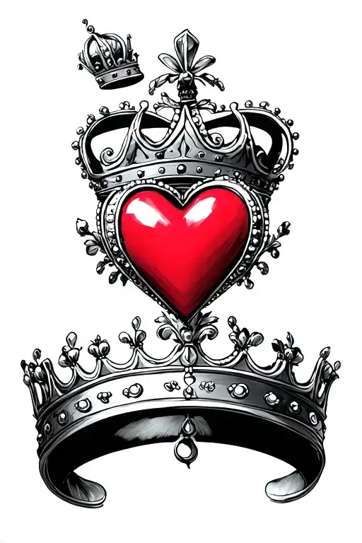 Caro Queen Crown Heart