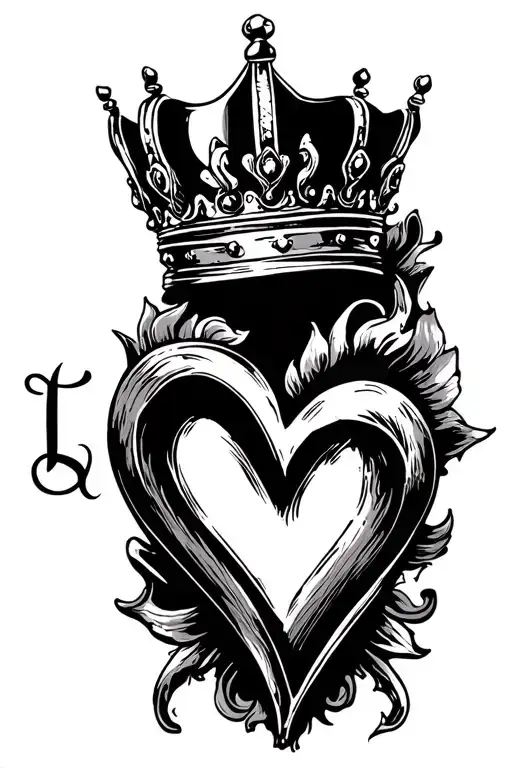 Name Caro Queen Crown Heart