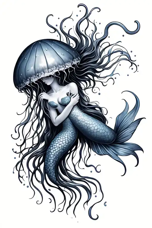 Mermaid Hug Jellyfish Animal