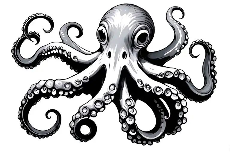 Octopus Wrapped Mean Looking