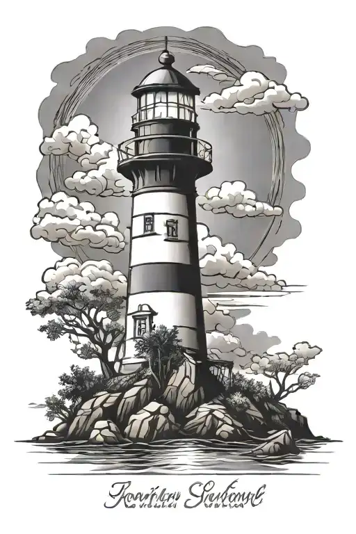 Lighthouse With Date Of Birth