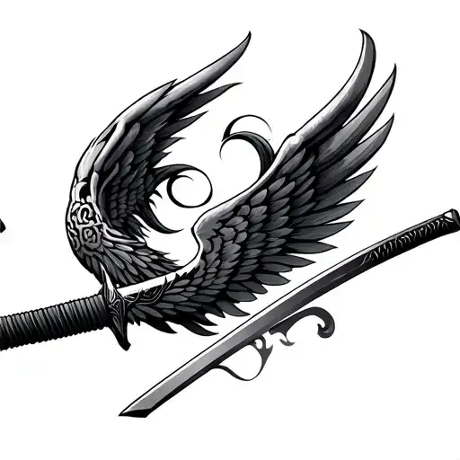 Katana And Wings