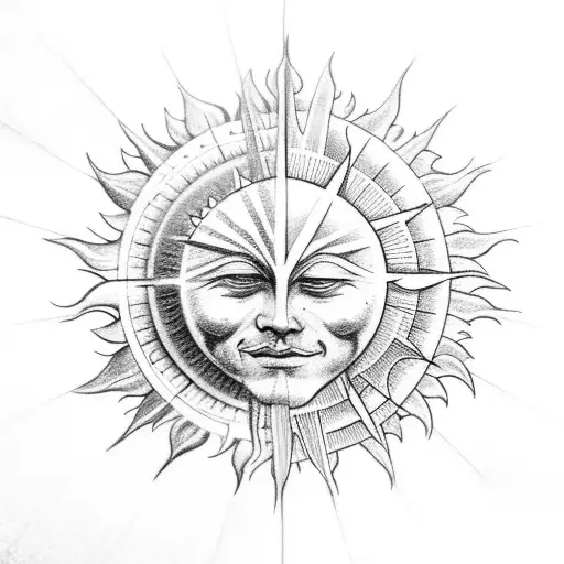 Religious Sun And Moon