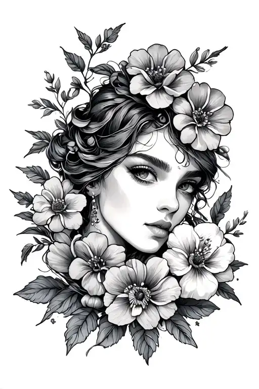 Date With Flowers Surrounding