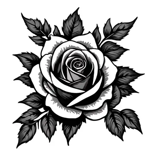 Initial A Rose Intertwined