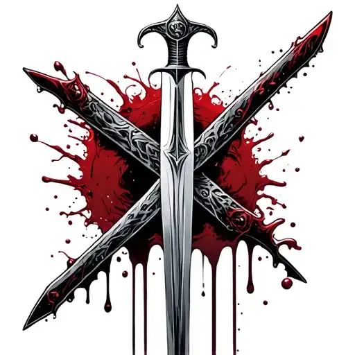 Sword With Blood Dripping