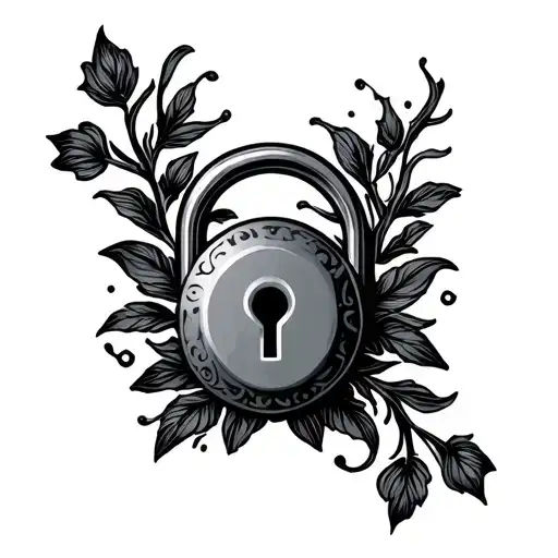 Feminine Fine Line Lock Design Symbolizing Chastity