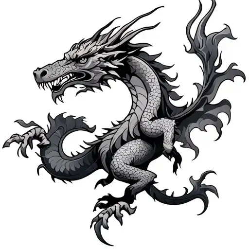 Metal Ox And Fire Dragon Wrapped