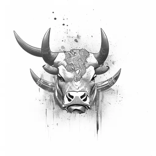 Spanish Angry Bull Full Body