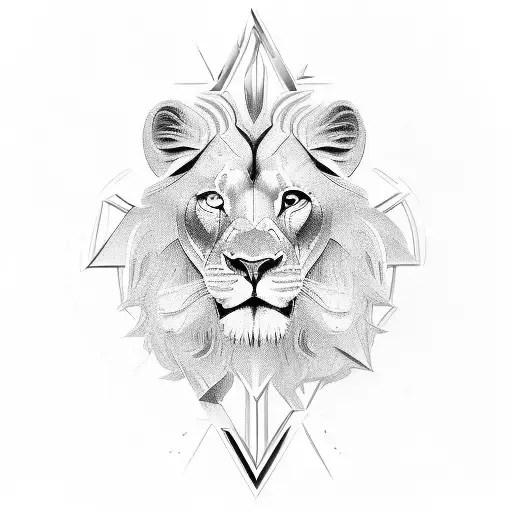 Christian Cross Man Jesus Lion Masculine Alpha Omega