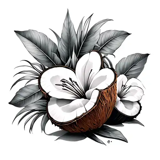 Coconut Exotic Flowers