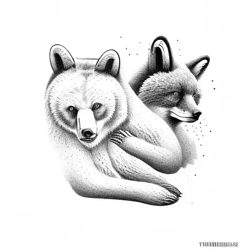 Bear And Fox