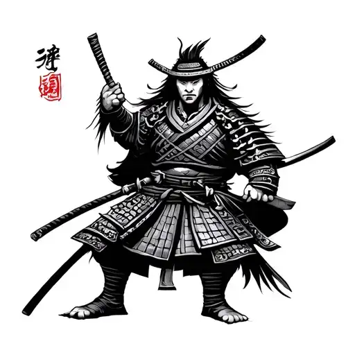 Black And White Samurai