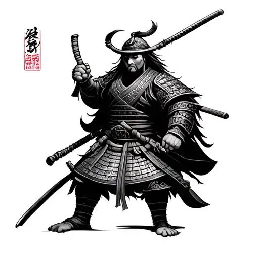 Black And White Samurai