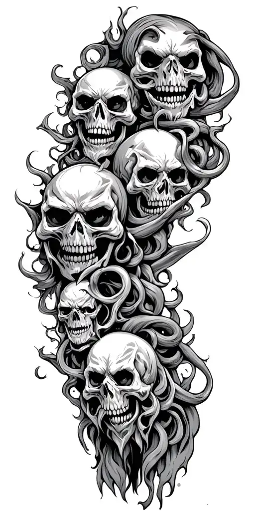 Demonic Symbols Ghouls Ghosts Demons No Skulls