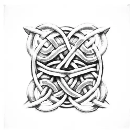 Celtic Trinity Knot Woth Rope 3D