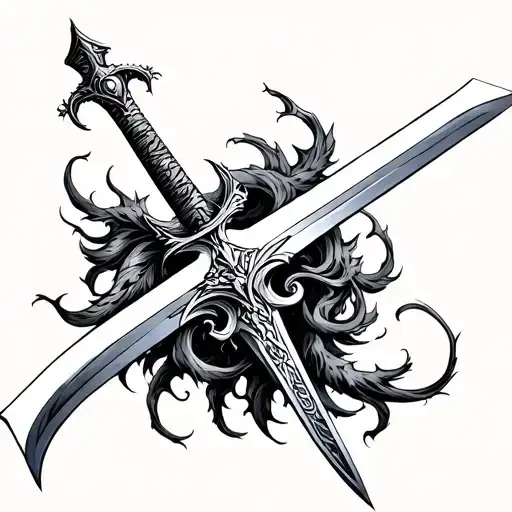 Sword With Mythical Creatures