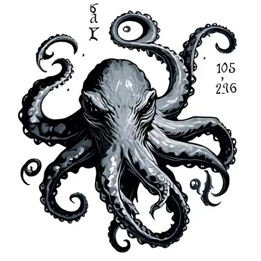 Kraken With Birth Dates And Dark Space