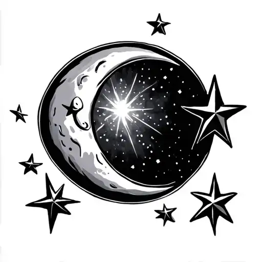 Half Moon And Three Stars