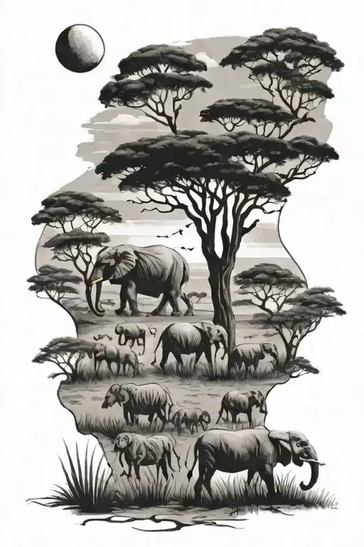 African Safari Scene