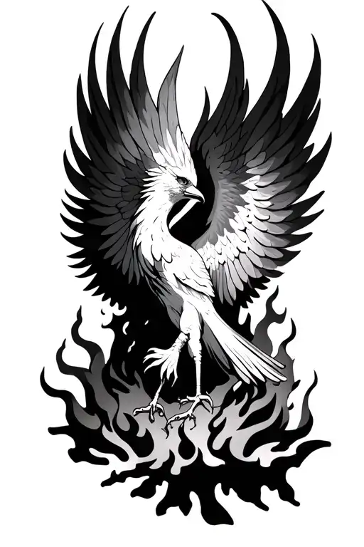 Phoenix Rising From Ashes