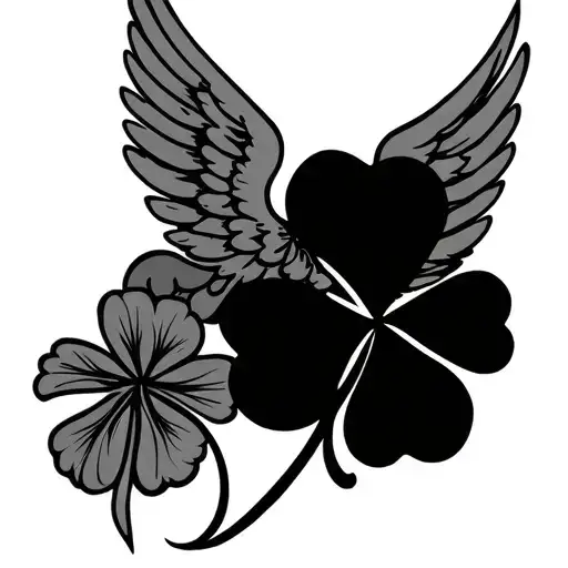 Clover And Angel Wings