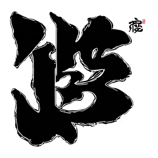 Patience Japanese Kanji Symbol