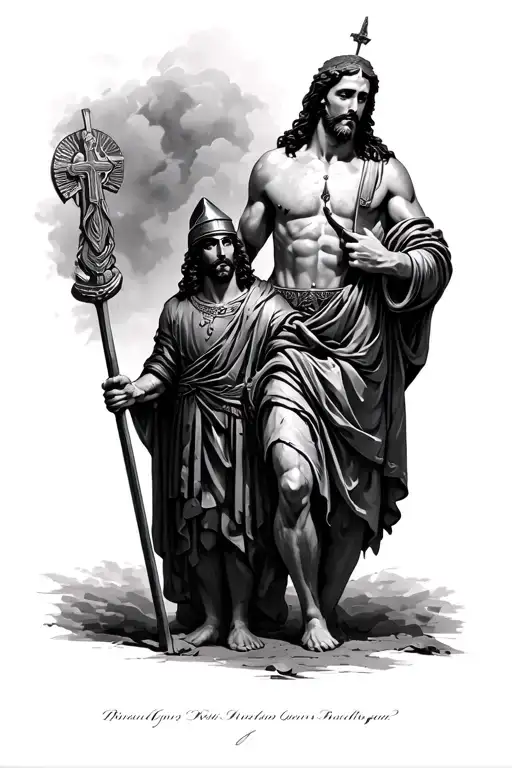 Jesus Christ And Roman Soldier