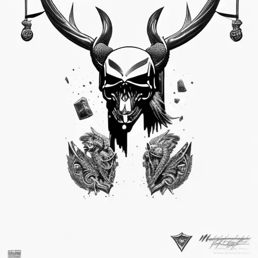 Raven Skulls With Mjolnir