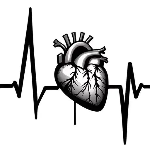 Heart Beat Line That Says Manny