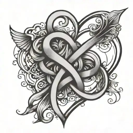 Unconditional Love Symbol Intertwined