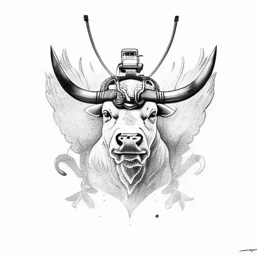 Bull With Wings