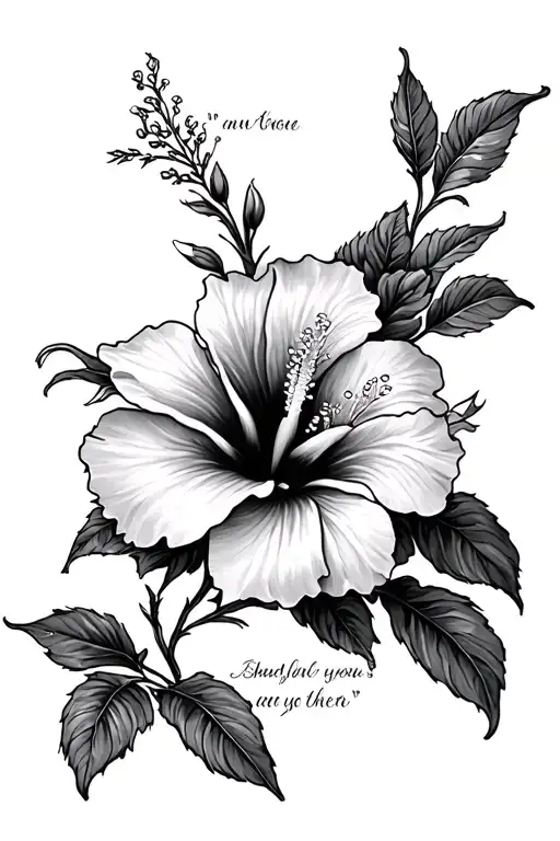 Bible Verse And Hibiscus