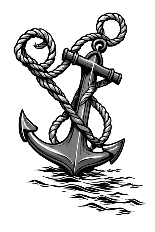 Ship Ropes Anchor Tridente Olas