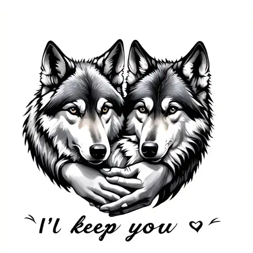 Family Holding Hands Holding Each Other Wolf Safe I'll Keep You