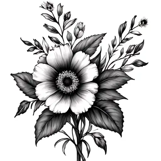 April And September Birth Flower Bouquet