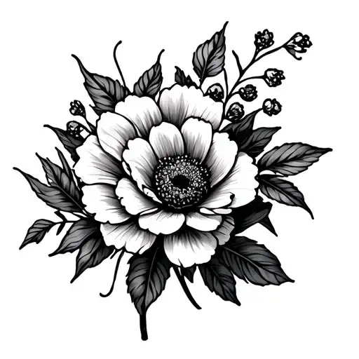 April And September Birth Flower Bouquet