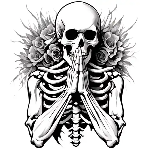 Skeleton Praying