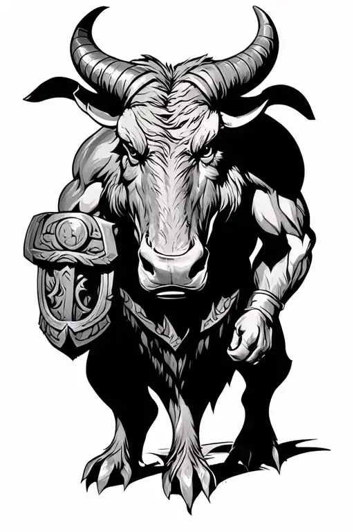 Minotaur Standing Guard