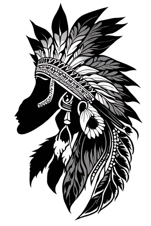 Indian Tattoo Featuring