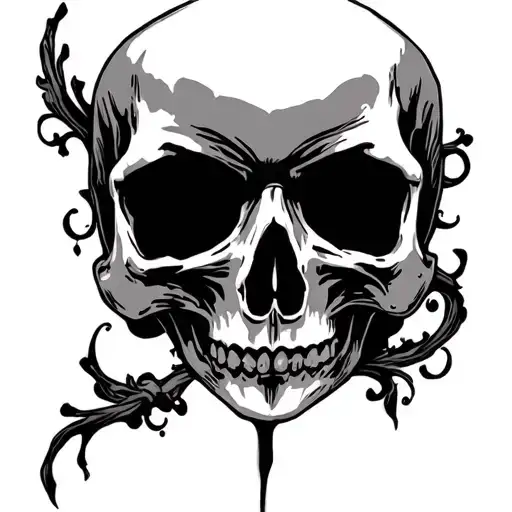 Skull In The Bottom Half