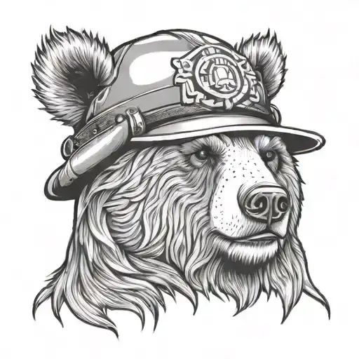 Bear On A Bear Hat
